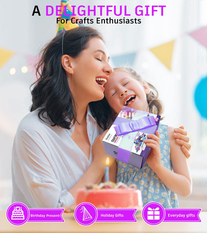 Clay Beads Bracelet Making Kit, Pack 2 Boxes Preppy Letter Spacer Beads and Charms Kit for Friendship Jewelry Making, Arts and Crafts Gifts for Girls Ages 8-12