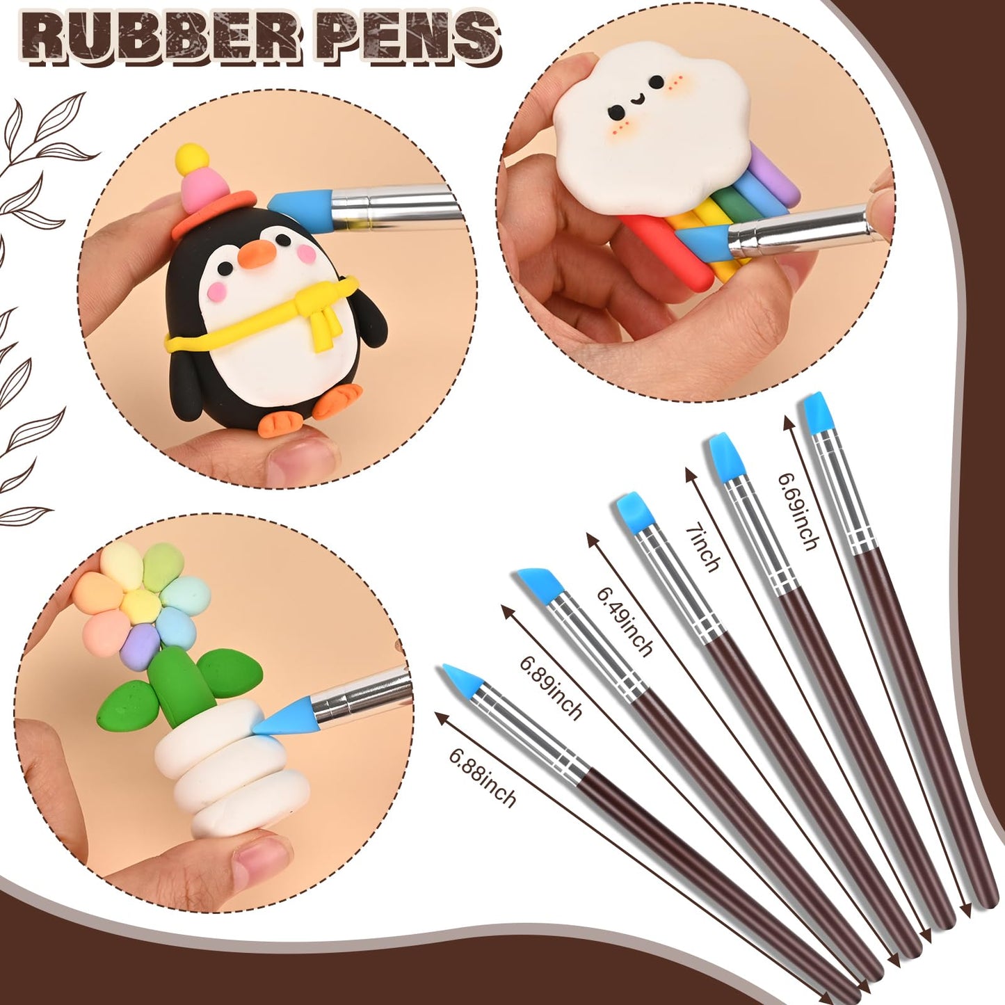 Clay Tools Kit,28 PCS Pottery Tools, Polymer Clay Sculpting Tools Kit,Air Dry Clay Tools Set for Kids, Adults,Pottery Craft,Drawing,Dotting,Carving,Molding,Baking,Modeling,Shaping