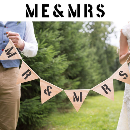 Painting Stencil Set, 1 inch Plastic Letters and Numbers Interlocking Stencil Kit 138 Pieces, Black