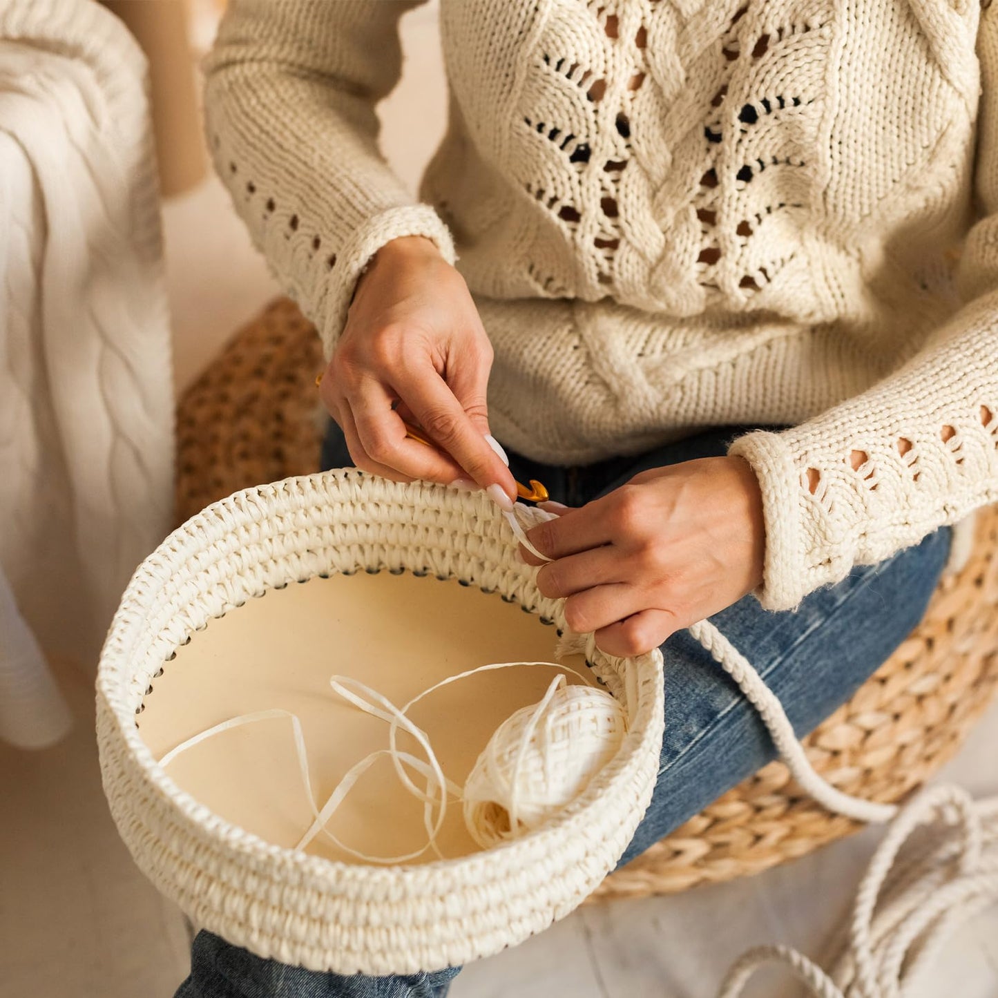 5Pcs Wooden Basket Bottom, 5 Sizes Oval Circle Blank Crochet Basket Wood Base, Basket Making Supplies Basket Bottoms for Crochet Base, Basket Weaving Supplies Knitting Basket
