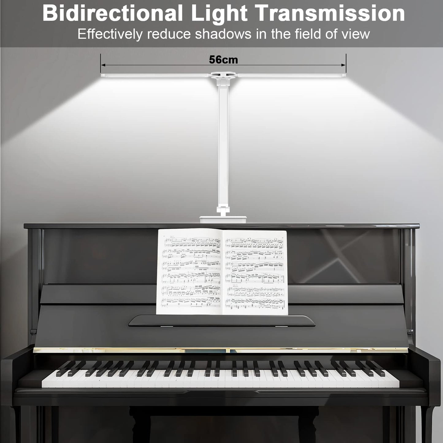 Bright LED Architect Task Lamp for Home Office - Dual Swing Arm, Adjustable Foldable Table Lamp with Dimmable Touch Control and 5 Lighting Modes for Work/Study