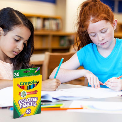 Colored Pencils (36ct), Kids Pencils Set, Arts & Crafts Supplies, Coloring Book Pencils, Gifts for Kids & Toddlers, Ages 3+