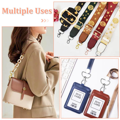 Keychain Bulk with Key Chain Swivel Hook D Rings and Slide Buckles for Handbag Purse Hardware Craft (1 Inch)