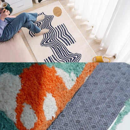 Antislip Vinyl Tufting Cloth Final Backing Fabric Non Slip Rug Pad with Plum Blossom Pattern for Carpets Rug Making Tufting Cushion Punch Needle 70 x 39 Inch