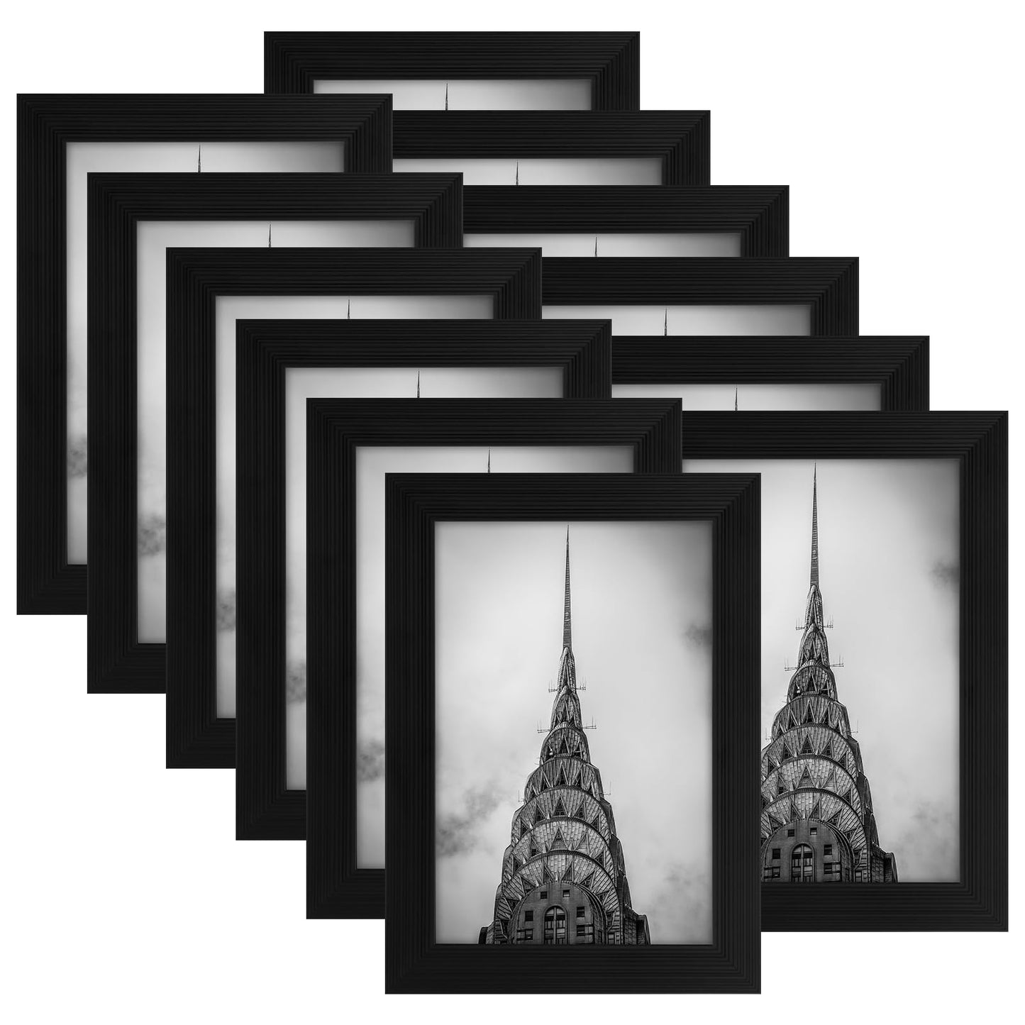 4x6 Picture Frames Black Set of 12 for Wall Gallery Collage Photo Frames or Tabletop Display