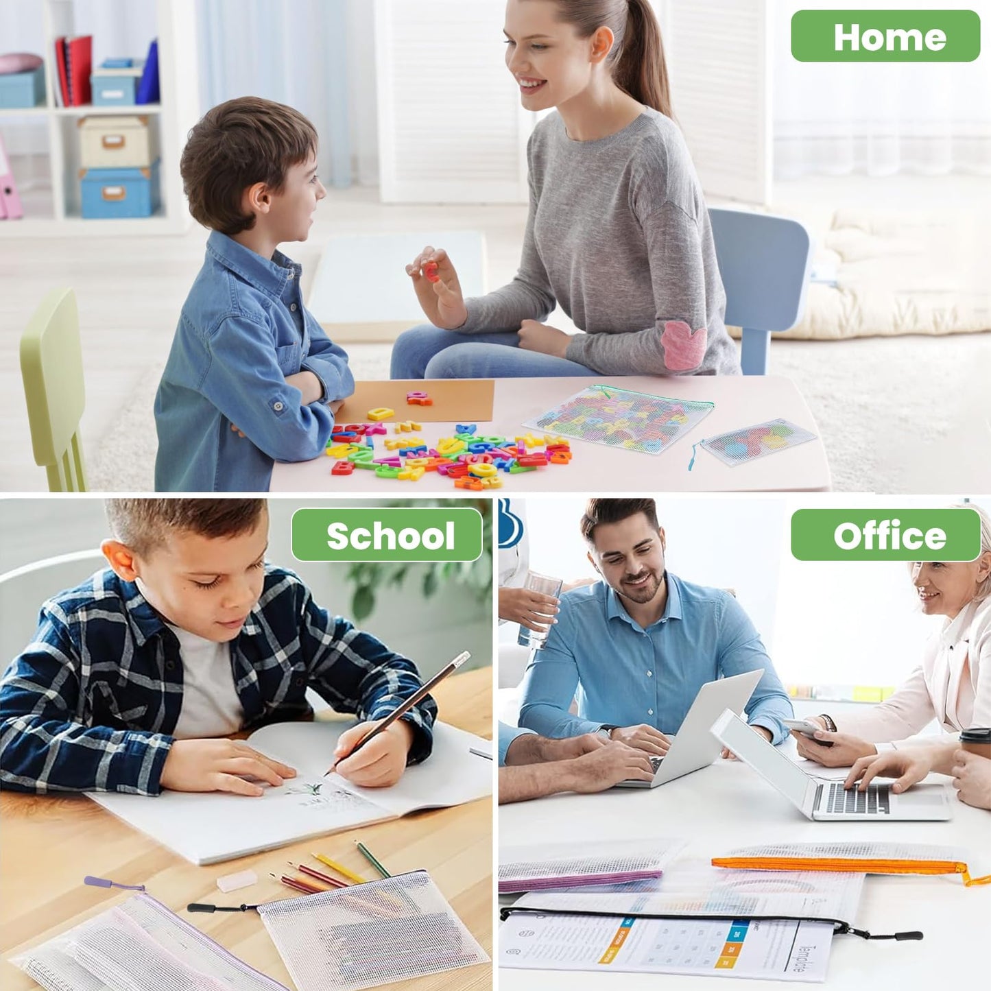 25pcs Mesh Zipper Pouch for Organization and Storage,Clear PVC Travel Organizer Bags,Toy Storage Bags,Multipurpose Storage Bags Suitable for Travel,School and Home