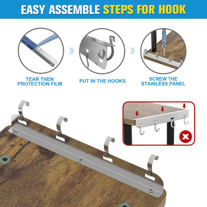 Countertop Organizer Organization, 3 Tier Moveable Corner Shelf Organizer for Kitchen, Bathroom, Spice Rack, Coffee Area, Over Sink, Dresser Table (Rustic Brown)