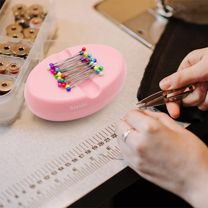 Magnetic Pin Holder, Magnetic Pin Cushions for Sewing, Sewing Supplies, Needle Magnetic Quilting Pins Holder Organizer, Bobby Pin Holder, Paper Clip Holder(Sewing pins not Included)