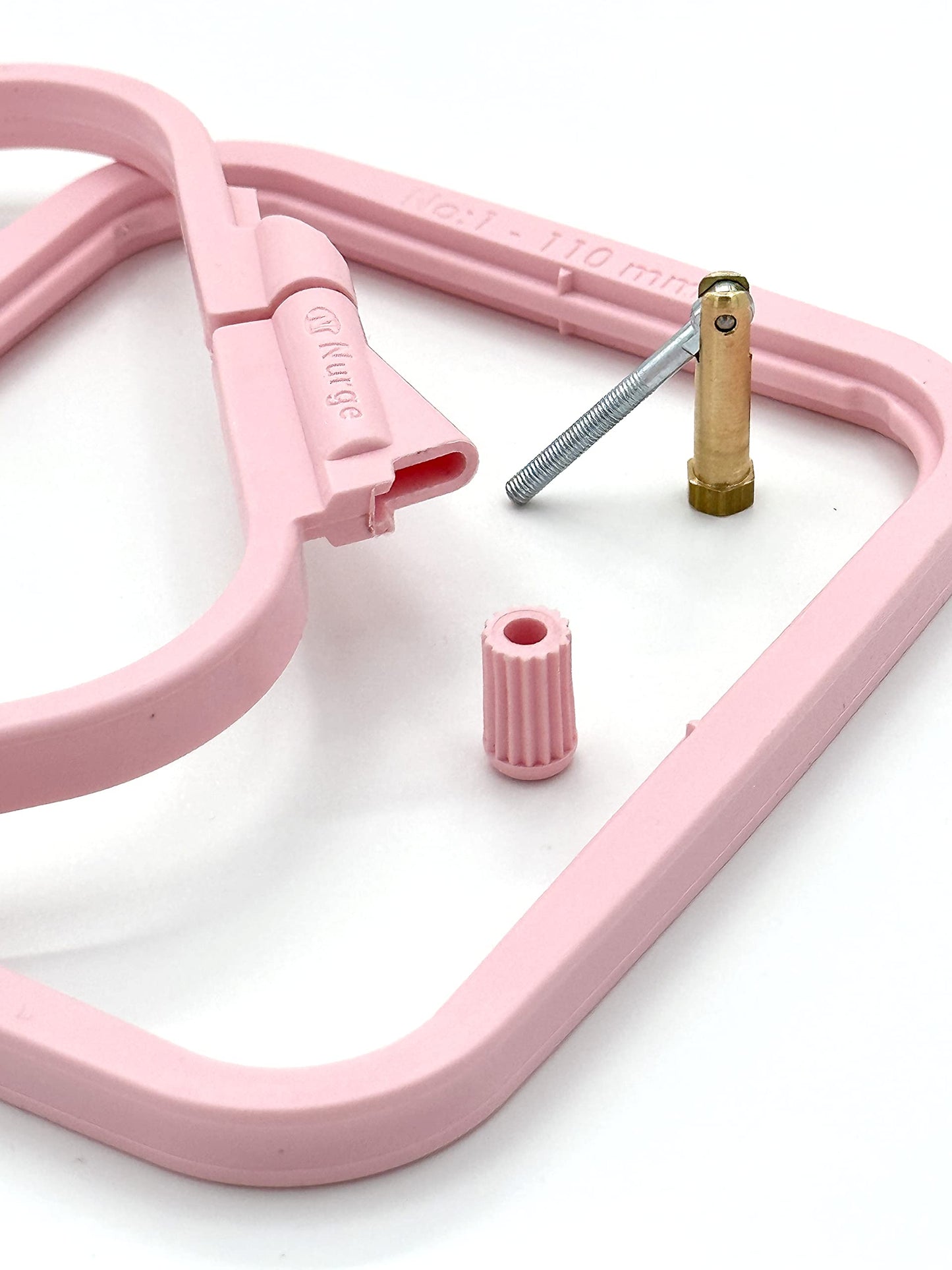 Pink 4 Pcs Set Plastic Square Embroidery Hoop, Cross Stitch Hoops, Punch Needle Hoop , DIY Craft Sewing,ABS Plastic Embroidery Hoops