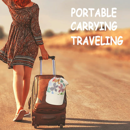 Yarn Bag, Knitting Crochet Bag, Portable Yarn Storage Bags Organizer for Crocheting Project, Store Skein Ball, Short Knitting Needle (Medium, Butterfly)