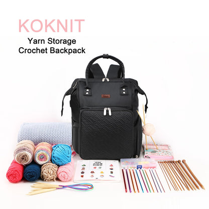 crochet bag,knitting bagBackpack and Tote Bag Storage Bag ，Large capacityYarn Storage Organizer Travel Women Carrying Crochet Accessories Knitting Needles Crochet