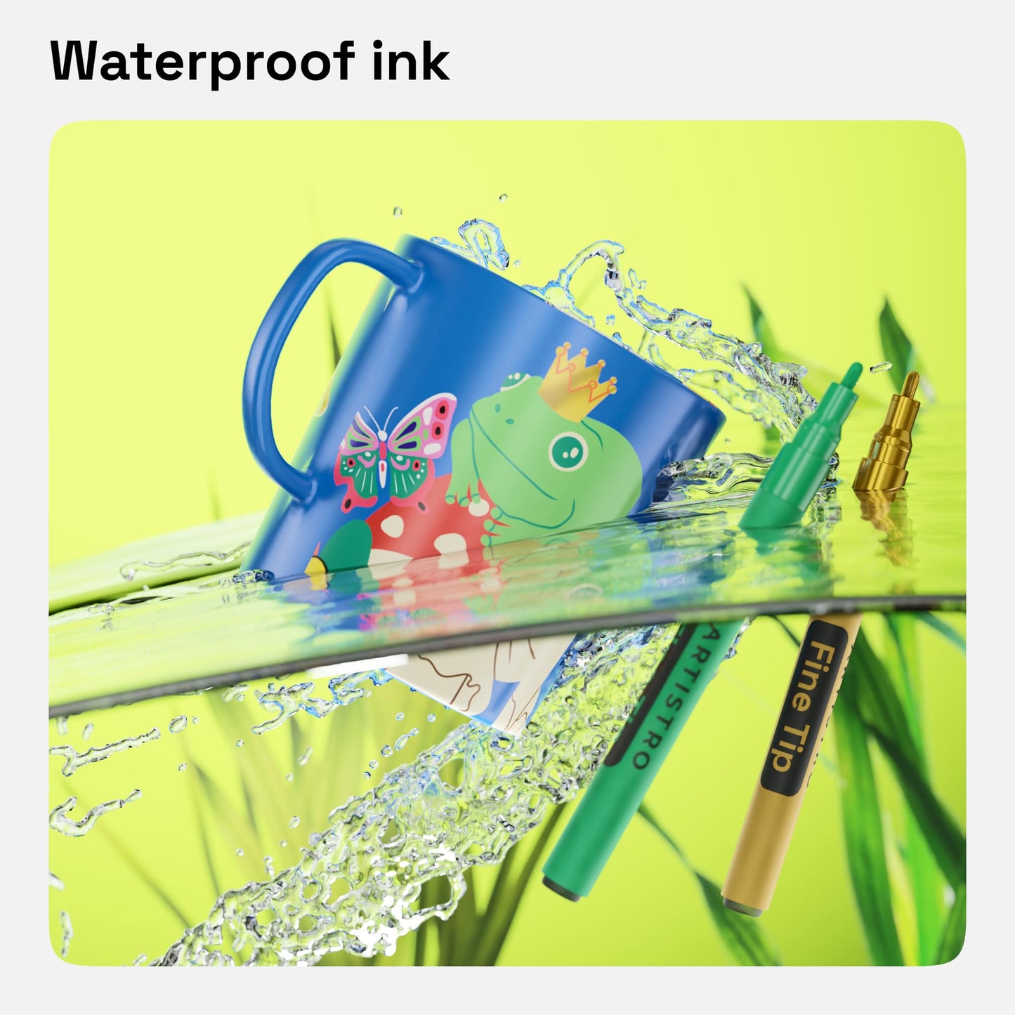 15 Oil-Based Permanent Paint Markers - Assorted Sets of Fine and Medium Tip Markers for Wood, Rock, Fabric, Glass, Ceramic, Metal, Plastic, and More - Quick Dry, Waterproof, Permanent