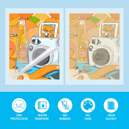 Self-Adhesive Laminating Sheets - 20 Clear Sheets, 9 x 12 Inches, No Machine Needed