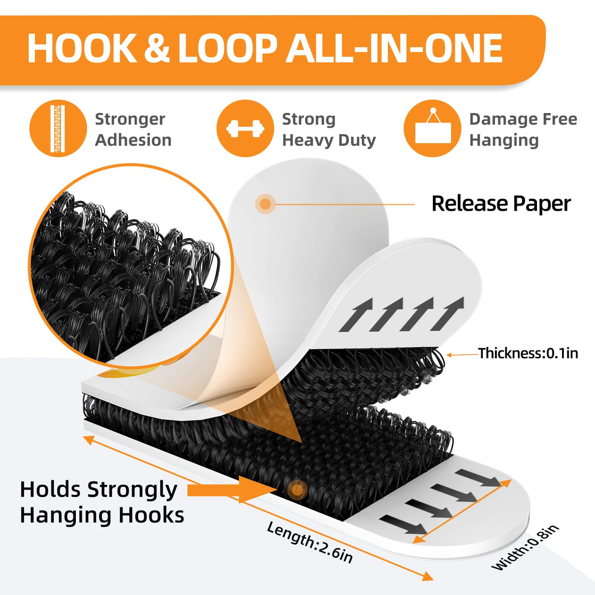Picture Hanging Strips Heavy Duty(M/12Lbs) 28Pairs/56 Strips Damage Free Wall Picture Hangers Without Nails, Removable Refill Adhesive Strips for Wall Posters Home Decor, Medium, Black
