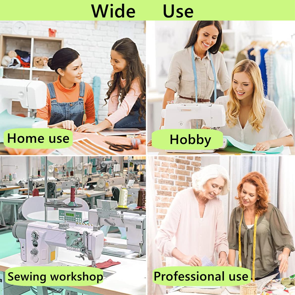 Quilting Rulers,4 Square Quilting Templates(4.5"X4.5", 6"X6", 9.5"X9.5", 12.5"X12.5"),Acrylic Fabric Cutting Ruler with Non-Slip Rings for Sewing