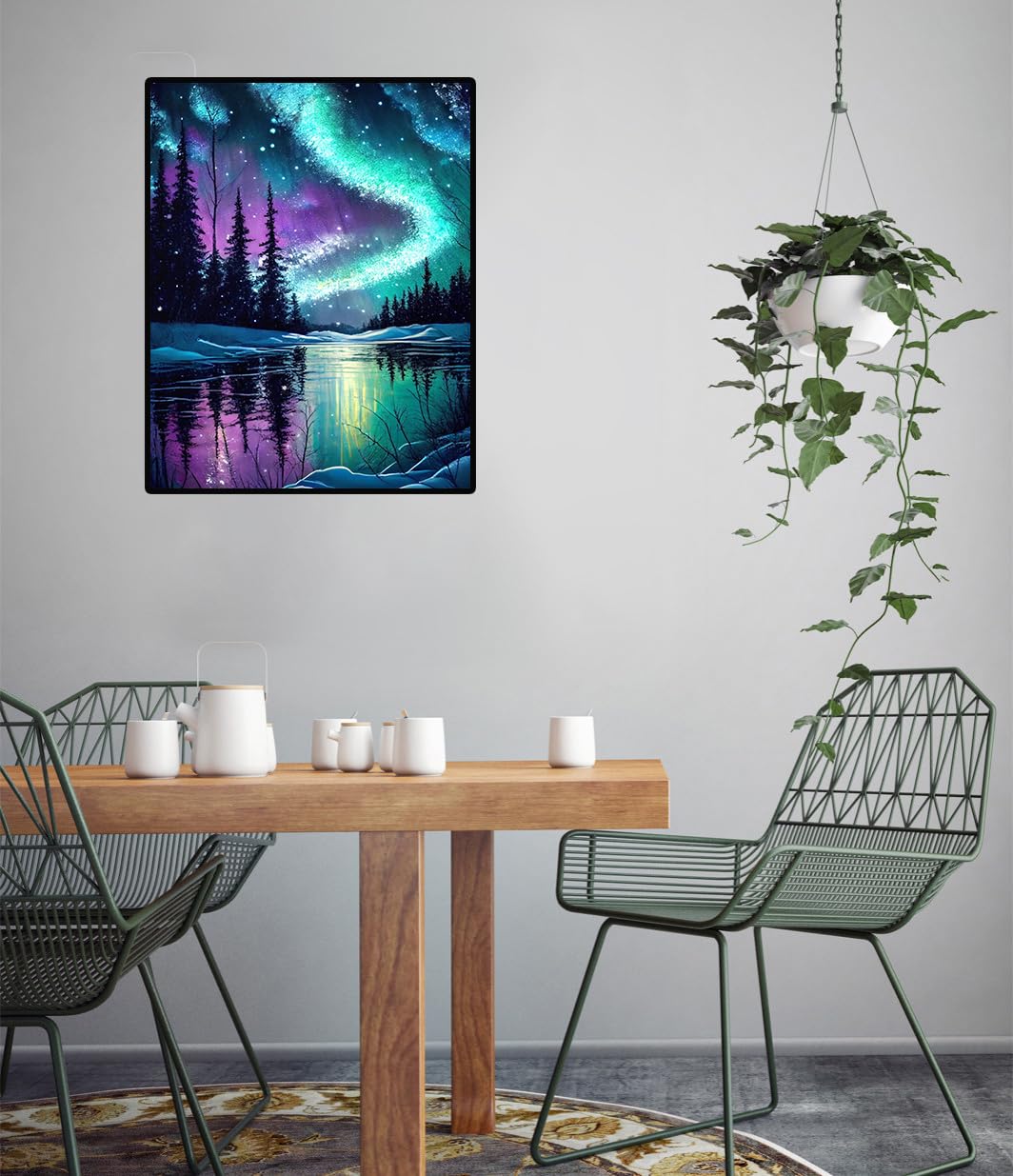 Starry Night Stamped Cross Stitch Kits - Needlepoint Counted Cross Stitch Kits for Beginner Adult Crossstitching Printed Dimensions Scenery Patterns Stitch Embroidery Kits Arts and Crafts