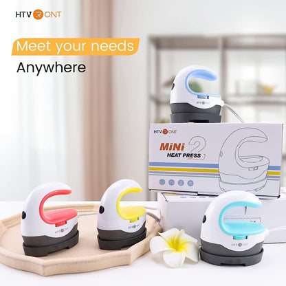 Heat Press Mini Heat Press Machine, Small Heat Press Portable Iron Press Machine for T Shirts, Hats, Heating Transfer Projects (Mint)
