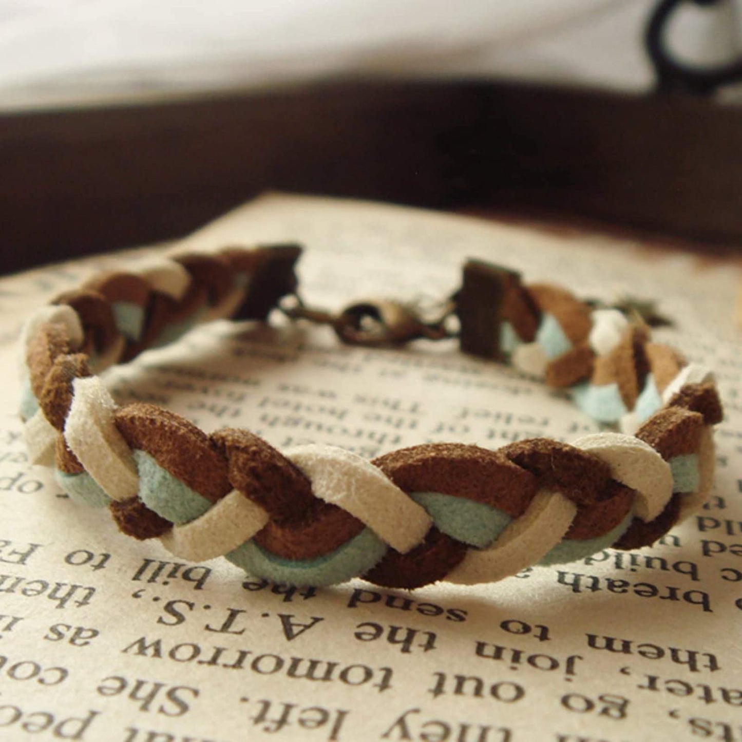 3mm x100 Yards Coffee Suede Cord Suede Lace Faux Leather Cord with Roll Spool for Bracelet Necklace Beading DIY Handmade Crafts