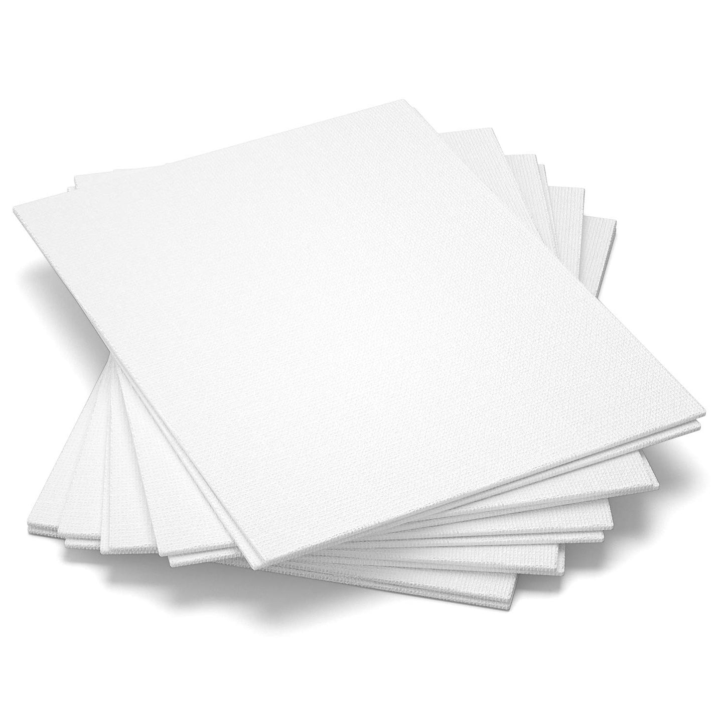 Canvas Boards, 8x10 inch Set of 10,Gesso Primed White Blank Canvases for Painting - 100% Cotton Art Supplies Canvas Panel for Acrylic Paint, Pouring, Oil Paint, Watercolor, Gouache