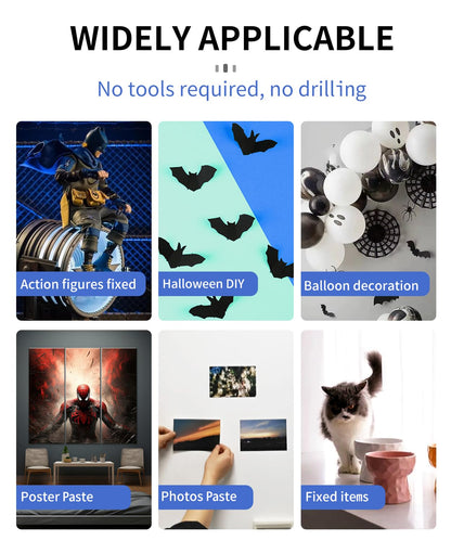 Large Mounting Putty No Residue, Double Sided Tape Glue Adhesive Dots Clear Museum Sticky Tack, Picture Hanging Strips Fixed Posters Decor Art Craft Party, 0.39 x 0.78 in (252 Pcs)