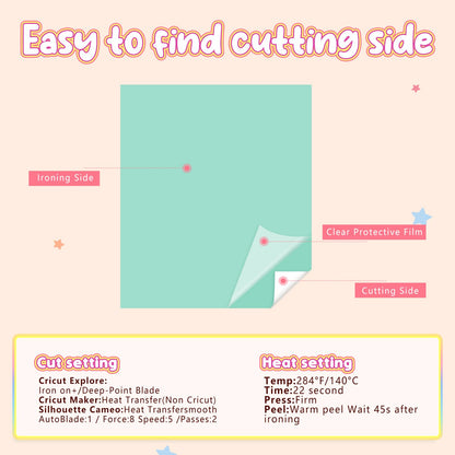 Glow in The Dark Boho HTV Vinyl - 12 Sheets 12''x 10''Pastel HTV Iron on Vinyl Heat Transfer Vinyl for T-Shirts