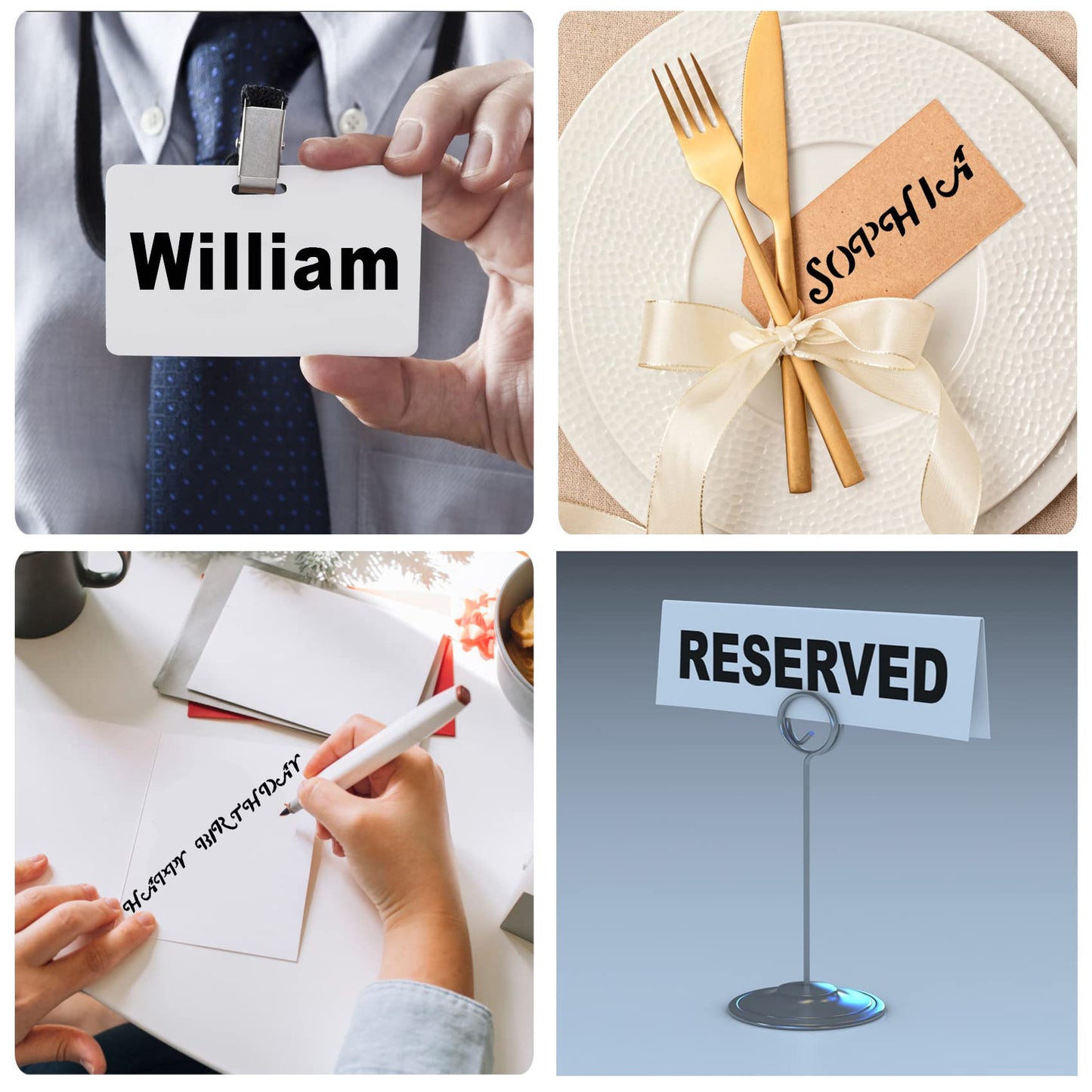 Letter Stencils - 12 Pack, 4 x 7 Inch, Reusable Plastic Alphabet Stencils for Bullet Journaling, Scrapbook Decor & DIY Craft Projects