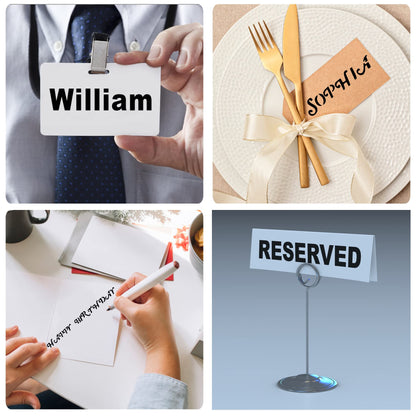 Letter Stencils - 12 Pack, 4 x 7 Inch, Reusable Plastic Alphabet Stencils for Bullet Journaling, Scrapbook Decor & DIY Craft Projects