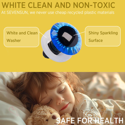 266 PCS Safety Eyes for Crocheting, Crochet Safety Eyes and Noses for Amigurumi Crochet Animals Craft Doll Eye Glasses