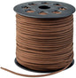 3mm x100 Yards Coffee Suede Cord Suede Lace Faux Leather Cord with Roll Spool for Bracelet Necklace Beading DIY Handmade Crafts