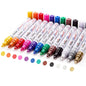Paint Pens Paint Markers on Almost Anything Never Fade Quick Dry and Permanent, Oil-Based Waterproof Marker Pen Set for Rocks Painting, Wood, Fabric, Plastic, Canvas, Glass, Mugs, DIY Craft