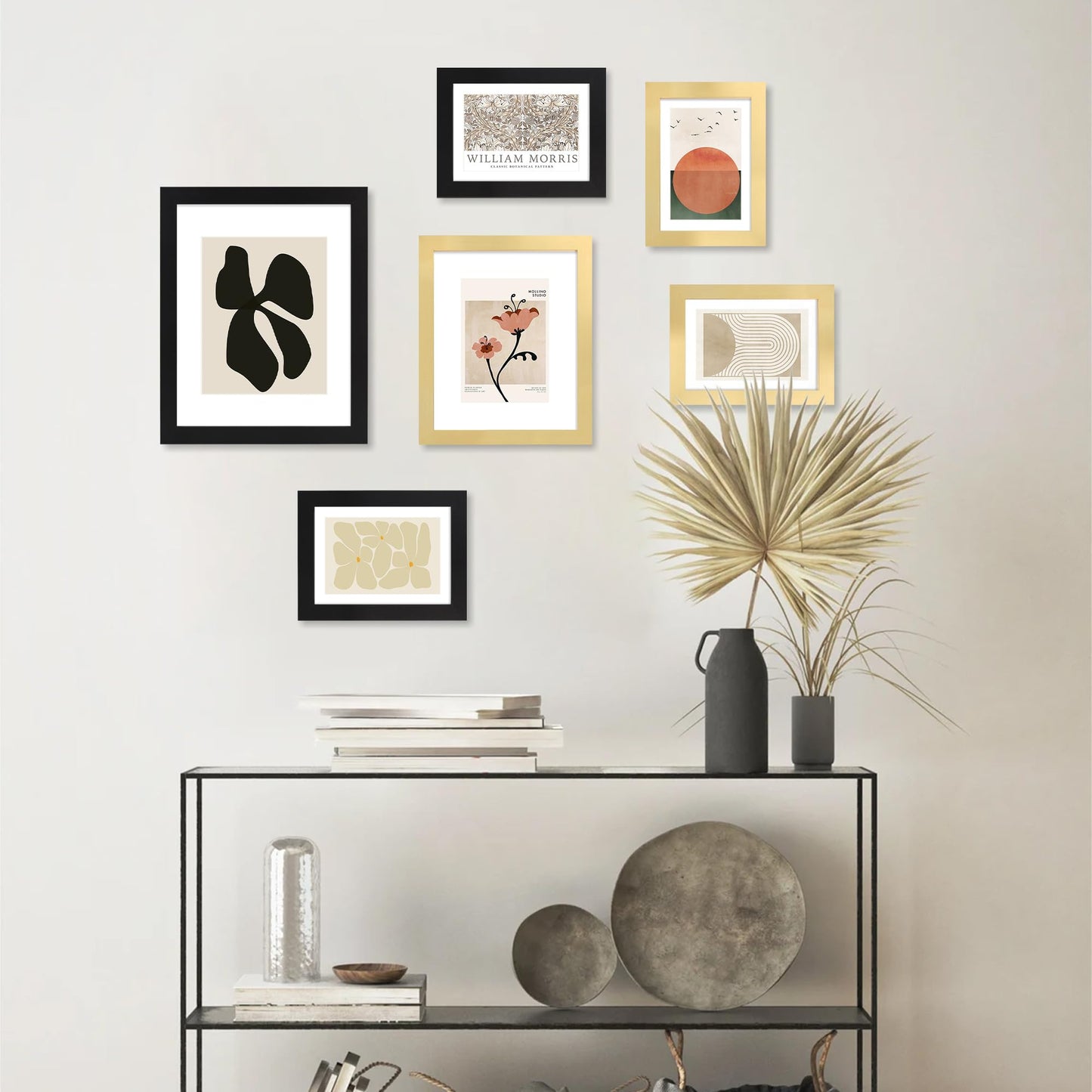 4x6 Picture Frame (4 Pack, Black), Made of Real Glass and Wooden Frame - Display Pictures 3.5x5 with Mat or 4x6 Without Mat, 4 by 6 Photo Frames TableTop Display and Wall Mounting