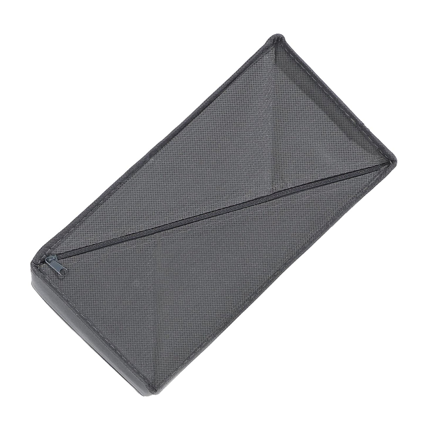 Socks Drawer Organizer Set of 3 Pack Grey, Underwear Dividers, Closet Cabinet Dresser Storage Boxes for Panties Stockings Leggings