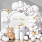 135pcs White Balloons Different Sizes 18" 12" 10" 5" Latex Balloon Garland Arch Kit for Boys Girls Birthday Baby Shower Wedding Anniversary Graduation Party Decorations