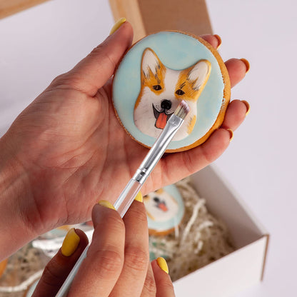 10 Pcs Food Safe Paint Brushes Fondant Tools for Cake Baking Chocolate Sugar Cookie Decoration Cake Brushes for Luster Dust Pastry Decorating Supplies with Fondant and Gum Paste Tool(Clear)