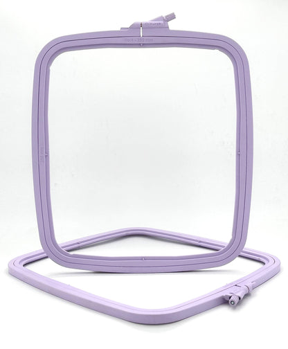 Lila Plastic Square Embroidery Hoop, Cross Stitch Hoops, Punch Needle Hoop No:4 Large