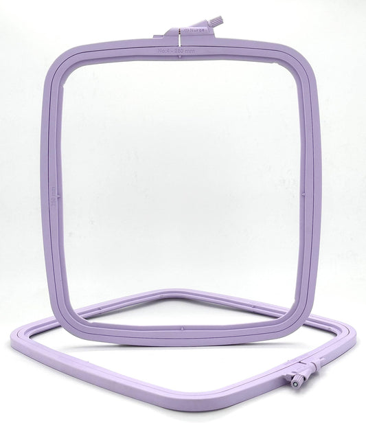 Lila Plastic Square Embroidery Hoop, Cross Stitch Hoops, Punch Needle Hoop No:4 Large