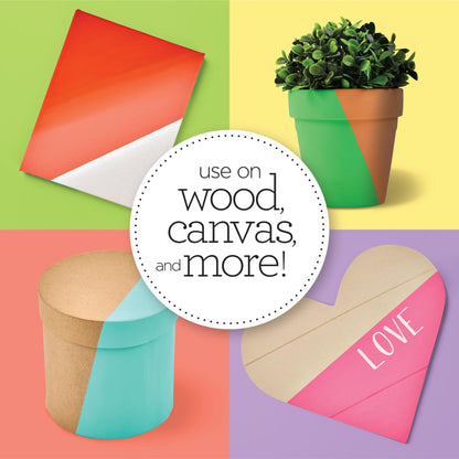 Pastel Dreams & Vivid Wonders Collection Acrylic Craft Paint, PROMOTCK, 2 fl oz each, 18 assorted matte colors, 18 count