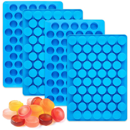 Round Candy Molds Silicone Molds for Hard Candy, Gummy, Caramels, Chocolate, Ganache, Ice Cubes, 220 Cavity