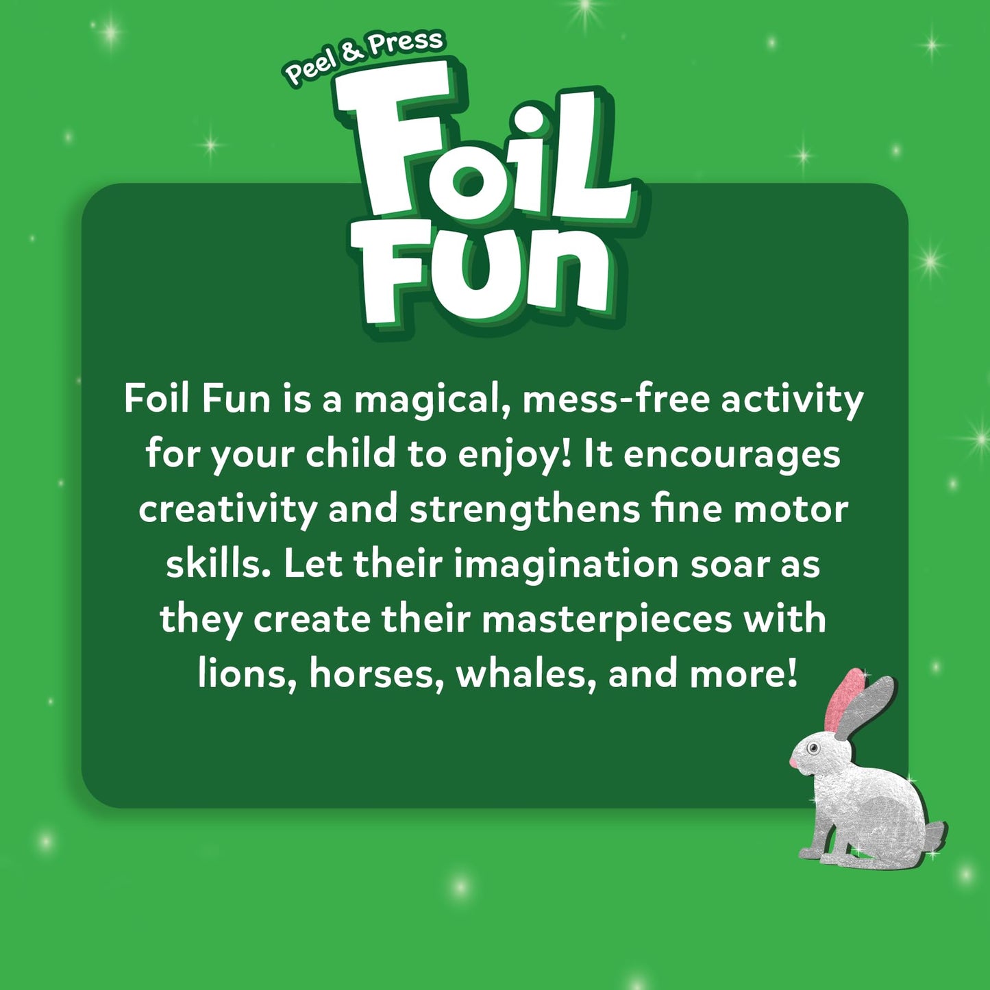 Art & Craft Activity - Foil Fun Animals, No Mess Art for Kids, Travel Toys, Craft Kits, DIY Creative Activity, Gifts for Boys & Girls Ages 4, 5, 6, 7, 8, 9