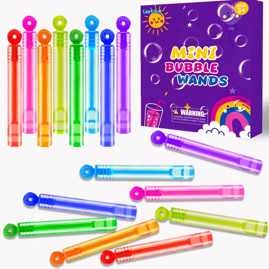 Party Goodie Bag Stuffer Fillers for Kids, 32 Pack Mini Bubble Wand Toys Gifts for Toddlers, Small Pinata Birthday Camping Wedding Party Favors Supplies, Classroom School Stuff Prizes Treats Non Candy