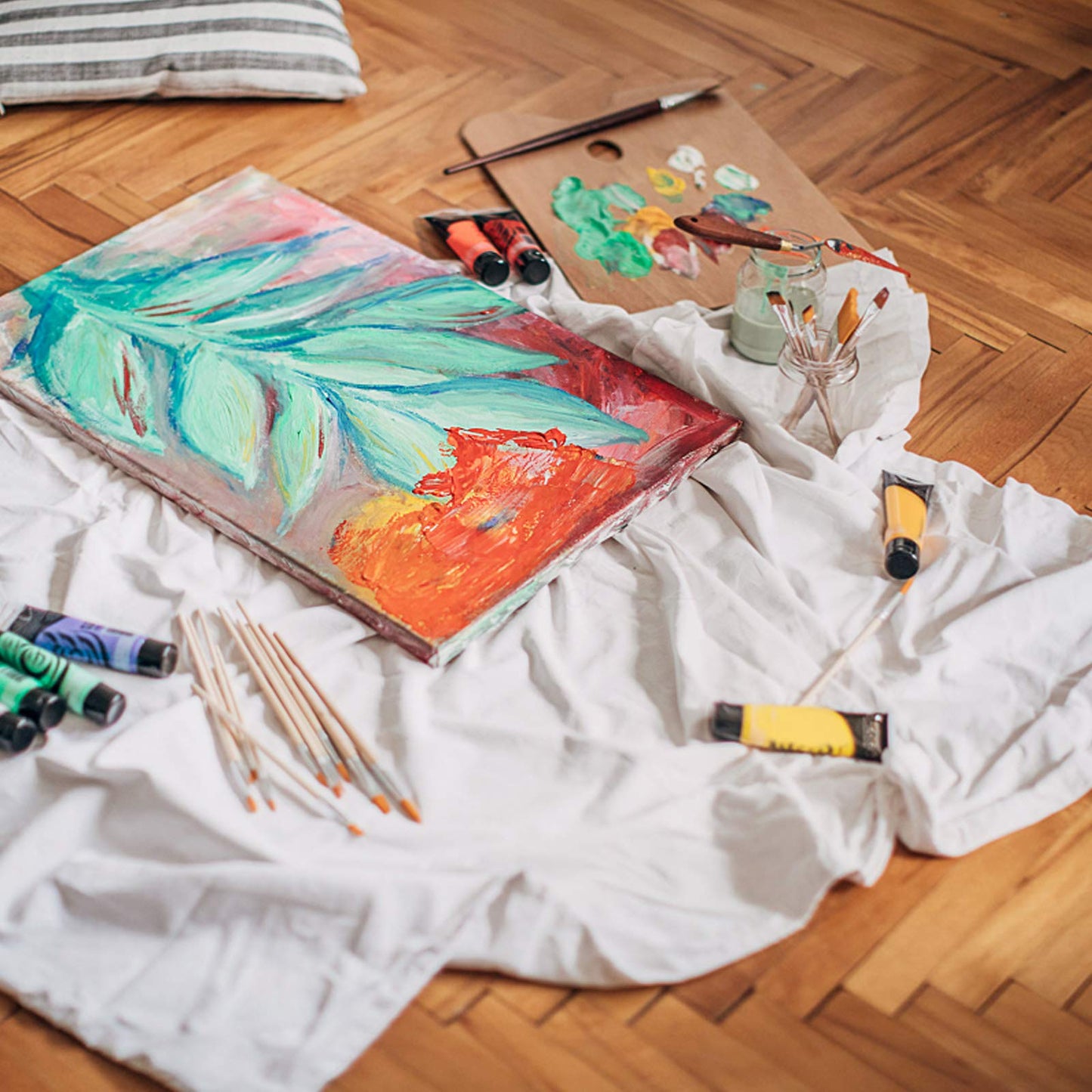 6x8, 8x10, 10x12, 12x16, 8 Set Artist Canvase Frame Board Panels, 100% Cotton Blank Canvase Oil Acrylic Watercolor Pouring Paint, Acid-Free for Kids & Artists