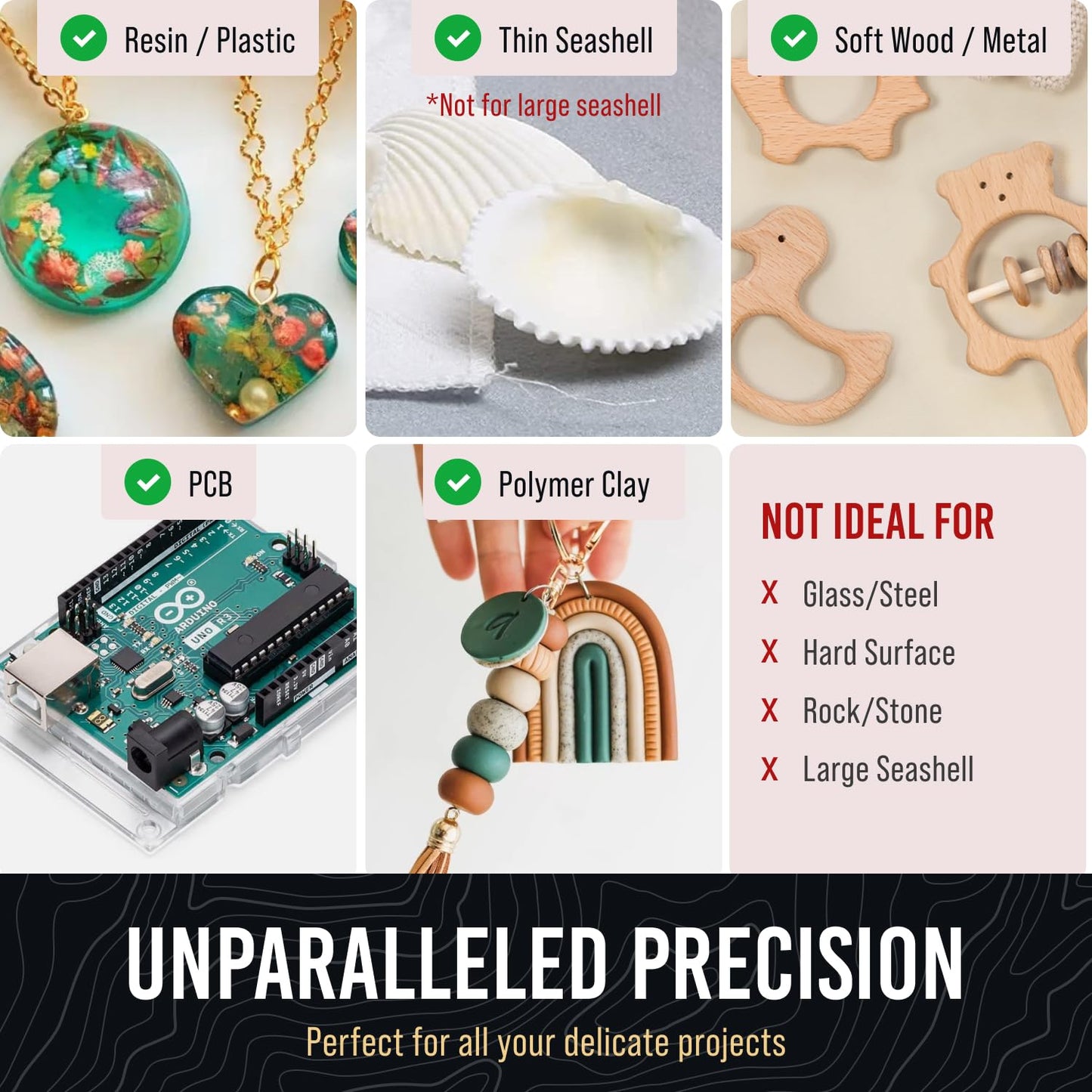 Pin Vise Hand Drill Manual - Jewelry w/Micro Drill Bits (0.8mm-2.5mm) - Rotary Craft Drill for Jewelry Making, Resin, Wood, Plastic, Miniature, Beads, Clay Etc