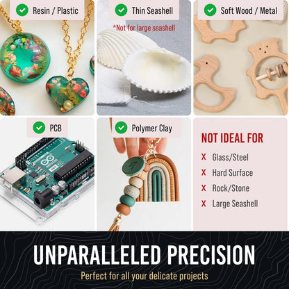 Pin Vise Hand Drill Manual - Jewelry w/Micro Drill Bits (0.8mm-2.5mm) - Rotary Craft Drill for Jewelry Making, Resin, Wood, Plastic, Miniature, Beads, Clay Etc