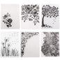6Pcs Flower Snowflake Plastic Embossing Folder DIY Craft Template Molds Stamp Stencils Scrapbook Paper Cards Photo Album Making Tools Embossing Folders Handmade Art Craft Supplies Decorating Mold