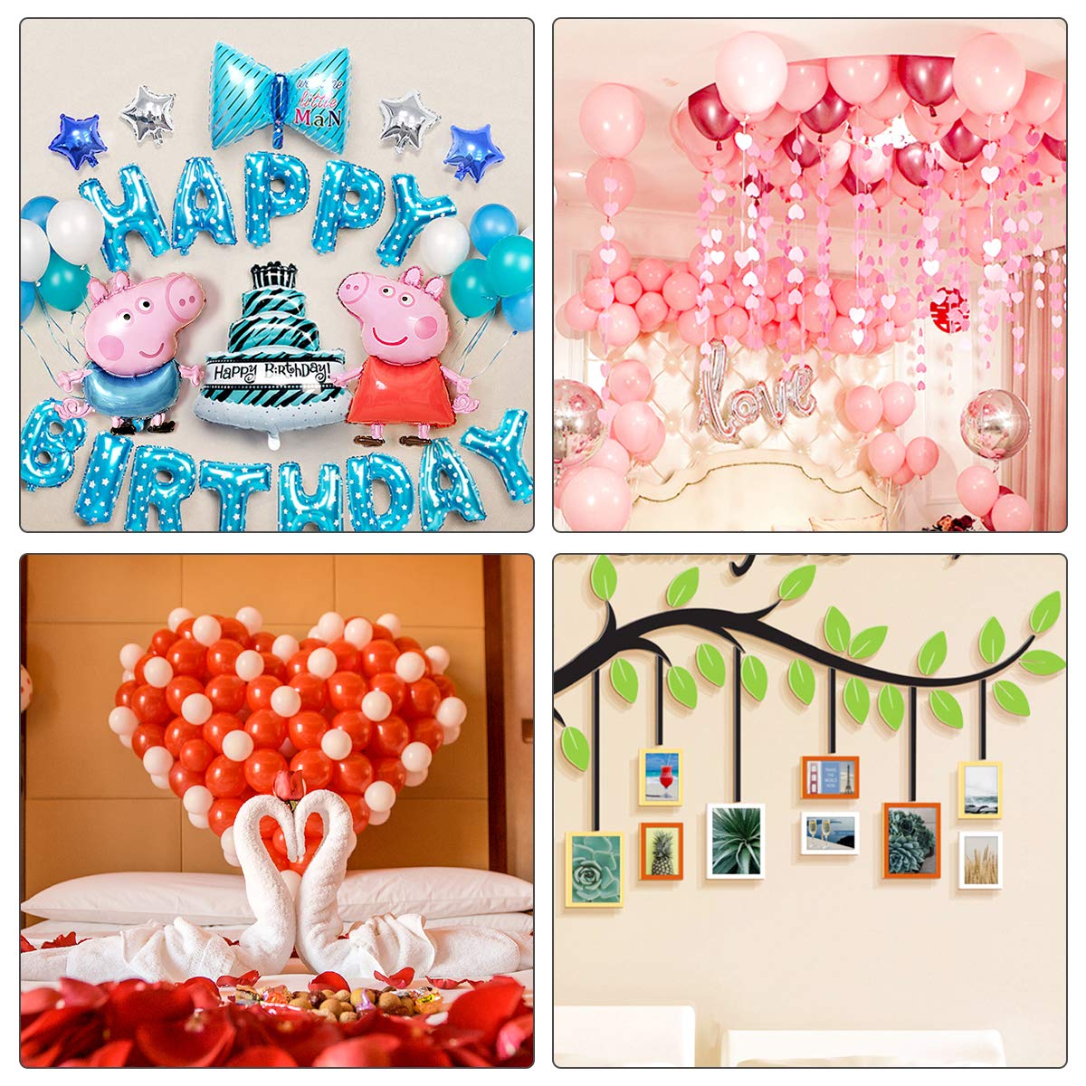 1000pcs Glue Point Clear Balloon Glue Removable Adhesive Dots Double Sided Dots of Glue Tape for Balloons Craft Glue Points Dots Sticky Dots or Wedding Decoration