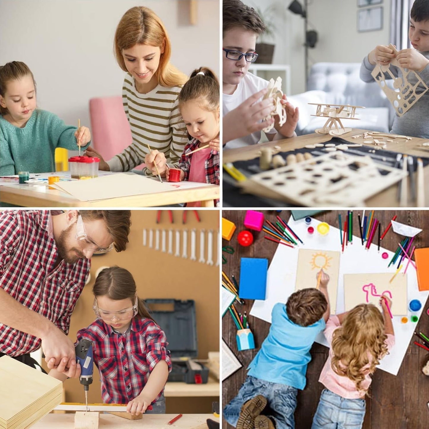 Unfinished Basswood Sheets, 25 Pcs - 1/16" Thick, Perfect for DIY Projects, Painting, Drawing, Laser, Wood Engraving, Wood Burning & CNC Cutting (150x100x1.5mm)