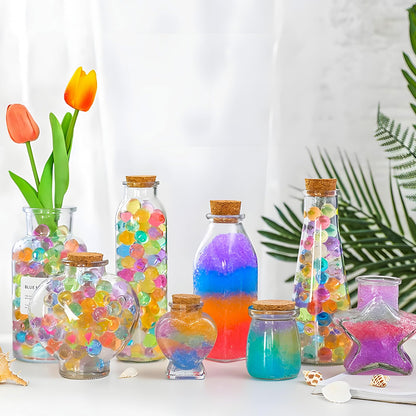 120,000 Pcs Rainbow Mix Jelly Water Gel Beads,Non Toxic Water Beads for Vase Filler,Plant,Floating Candles,Wedding and Home Decoration