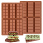 Chocolate Bar Mold - Non-Stick Chocolate Molds, Food Grade Silicone Deep Chocolate Bar Mold for Milk Chocolate Bar,Dubai Chocolate Bar Pistachio - Set of 2