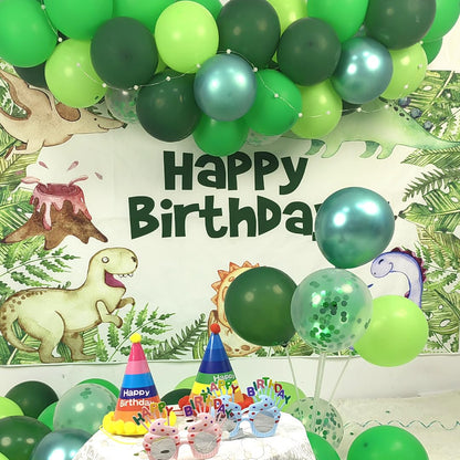 Green Balloons, 50pcs 12 Inch Different Shades Dark Green Balloons Green Latex Party Balloons for Patrick's Day Birthday Baby Shower Jungle Forest Themed Party Decoration