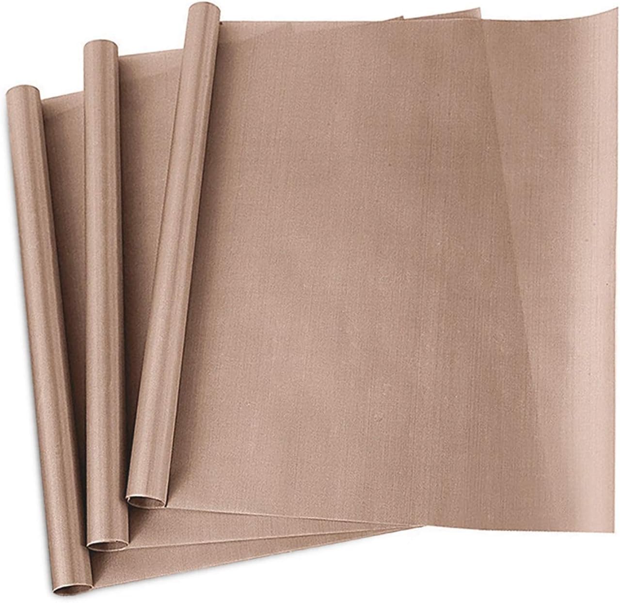 3 Pack PTFE Teflon Sheet for Heat Press Transfer Sheet Non Stick 16 x 20" Heat Transfer Paper Reusable Heat Resistant Craft Mat
